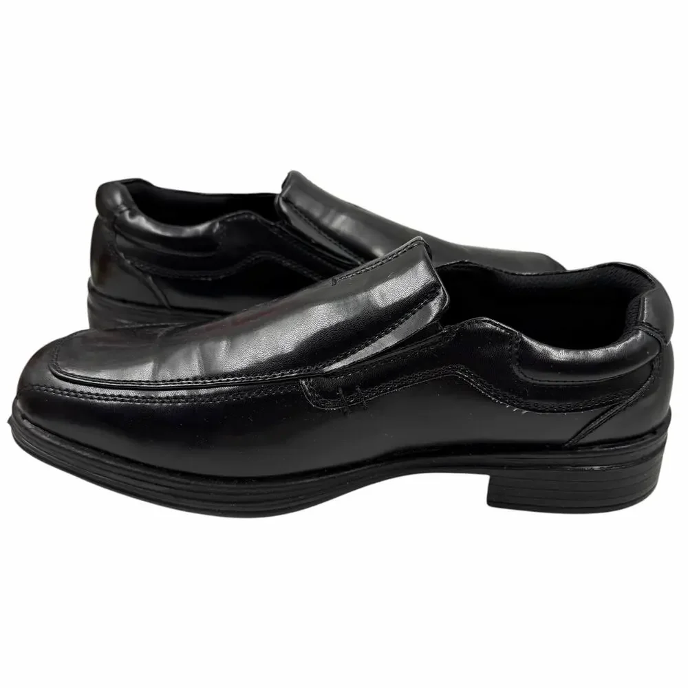 Deer Stags Wise Boys Youth Dress Shoes Black Slip On Loafers Bicycle Toe Sz 6M